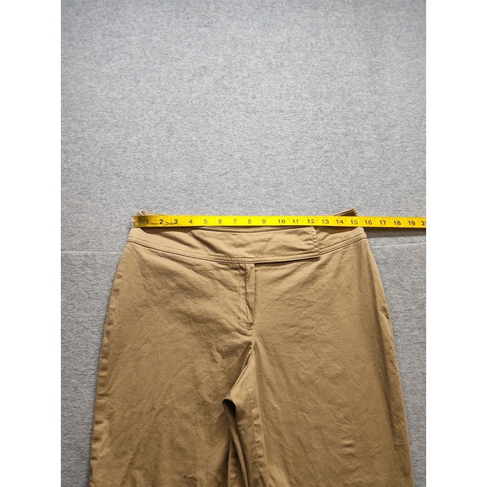 Pantalogy Women Bermuda Shorts 8 Beige Elastic Waist Zip Hook & Eyes Logo Casual - Picture 7 of 16